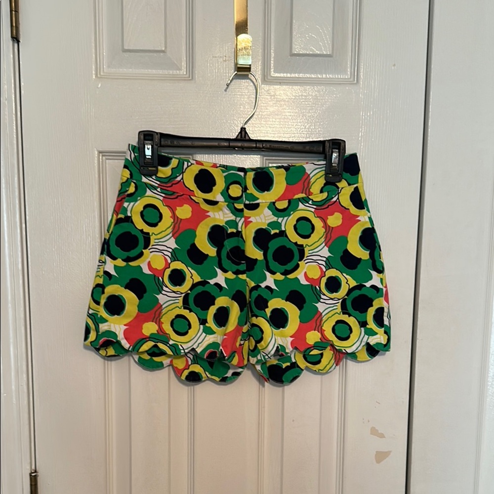 Crown & Ivy Floral Women's Shorts - Green, Yellow, Pink and Navy